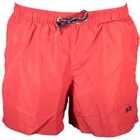 Herren Badeshorts Rot mit Logo