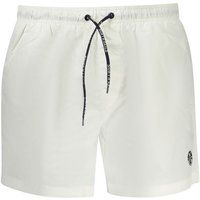 Herren Badeshorts in Uni Weiß