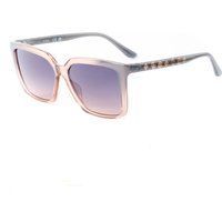 Graue, übergroße, quadratische Sonnenbrille
