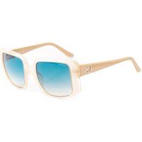 Graue, übergroße, quadratische Sonnenbrille