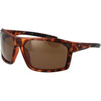 Rechteckige Sonnenbrille mit Schildpattmuster