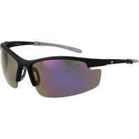 Silber verspiegelte Halbrand-Sonnenbrille