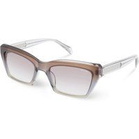 Eckige Cat-Eye-Sonnenbrille mit Musterdetails