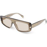 Eckige Cat-Eye-Sonnenbrille mit Musterdetails