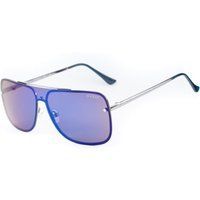 Aviator-Sonnenbrille mit grauem Metallrahmen