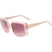 Rechteckige Sonnenbrille in Blush Pink