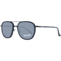 Schwarze Metall Sonnenbrille im Aviator-Stil