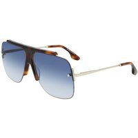 Übergroße Pilotenbrille mit Schildpatt-Details
