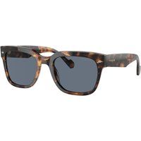 Quadratische Schildpatt-Sonnenbrille mit dunklen Gläsern