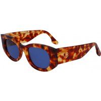 Ovale Sonnenbrille mit Schildpattmuster