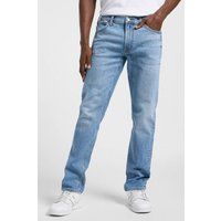 Herren Jeans mit geradem Bein, helle Waschung