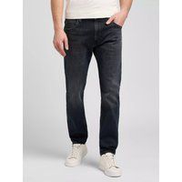 Herrenjeans mit geradem Bein in dunkler Waschung