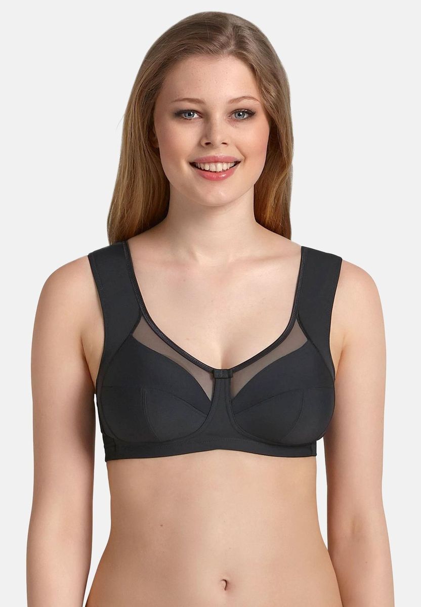 Bequemer Bügelloser Stütz-BH mit Mesh