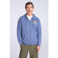 Mountain Warehouse - Hoodie mit durchgehendem Reißverschluss mit Kordelzug für Herren (Hellblau)
