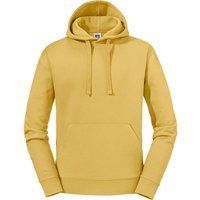 Klassischer Kapuzenpullover in Senfgelb