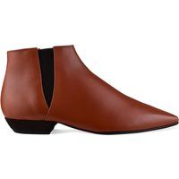 Elegante spitze Stiefeletten aus Leder