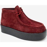 Melia Leder-Plateaustiefel (Damen)
