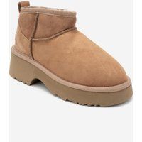 Ary Leder-Plateaustiefel (Damen)