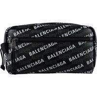 Waschtasche aus Canvas mit Logo-Print