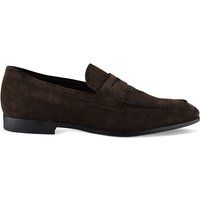 Wildleder Penny Loafers mit T-Logo