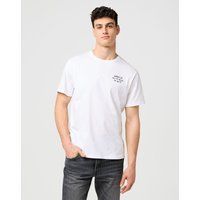 Einfaches weißes T-Shirt mit Grafik