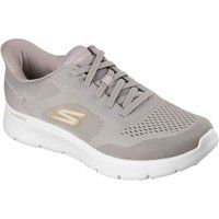 Skechers Go Walk Flex Polyester Herren Taupe Sneakers