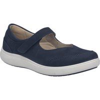 Indigo Leder Mary Jane Schuh