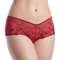 Bestickte Tüll-Culotte-Höschen mit Strapsen