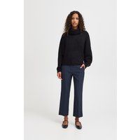 Locker geschnittener Rollkragen Strickpullover