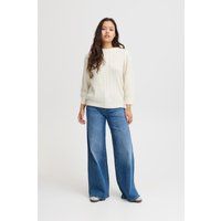 Locker geschnittener Rollkragen Strickpullover