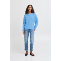Strukturierter Strickpullover mit Rundhalsausschnitt