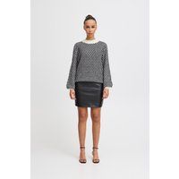 Gemusterter Pullover mit lockerer Passform