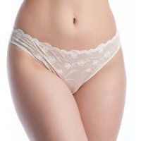 Brasilianischer Tanga aus floraler Spitze
