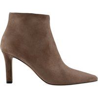 Wildleder Stiefeletten mit spitzer Zehenpartie