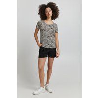 T-Shirt mit Zebra-Print, normale Passform