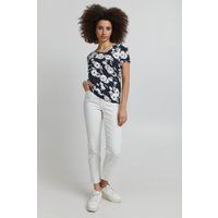 T-Shirt mit Zebra-Print, normale Passform
