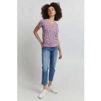 T-Shirt mit Zebra-Print, normale Passform