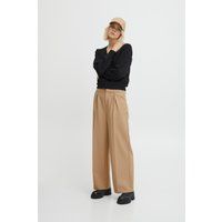 Weite lässige Hose mit Bundfalten