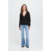 Strickjacke mit V-Ausschnitt und Knopfleiste