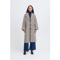Strukturierter Oversize Longline Mantel