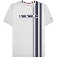 Gestreiftes T-Shirt mit Grafikprint