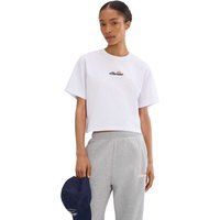 Kurzes Baumwoll-T-Shirt mit lässiger Passform