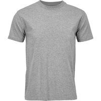 Unisex meliertes graues T-Shirt mit Rundhalsausschnitt