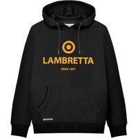 Hoodie mit Grafikprint und kariertem Futter