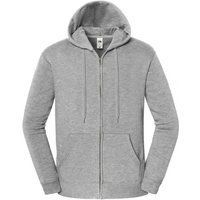 Fruit of the Loom - "Iconic Premium" Hoodie mit durchgehendem Reißverschluss für Herren (Sportliches Heather)