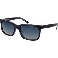 Klassische rechteckige blaue Sonnenbrille