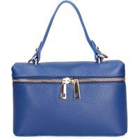 Kastenartige Handtasche mit Reißverschluss