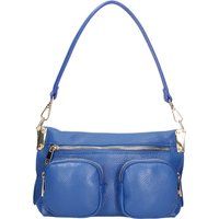 Orange Hobo Schultertasche aus Leder