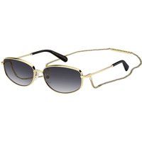 Ovale Sonnenbrille aus Metall mit Kette