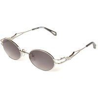 Ovale Sonnenbrille mit Metallrahmen